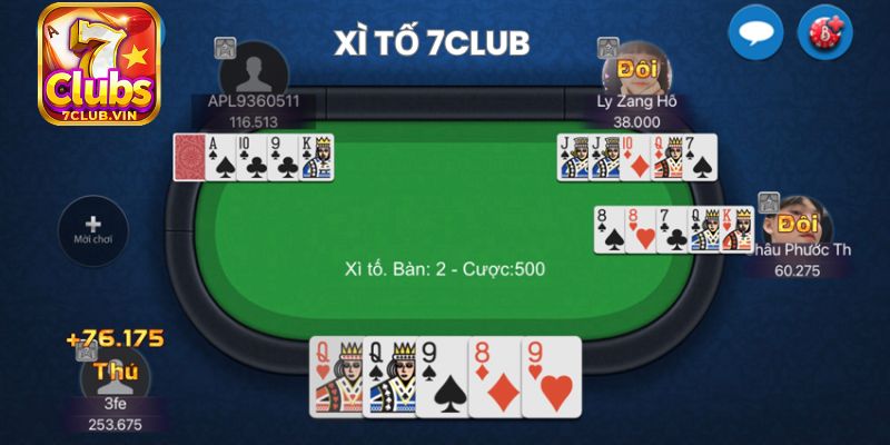 Hướng dẫn cách chơi Xì tố 7Club cho người mới bắt đầu